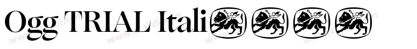 Ogg TRIAL Itali字体转换